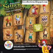 Shrek toys from McDonalds
