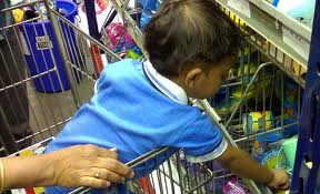 supermarket child