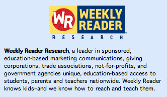 Weekly Reader advert