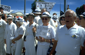 Corowa protesters
