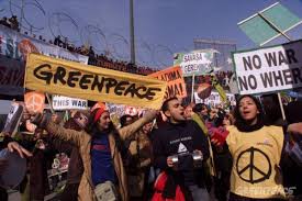 Greenpeace protest