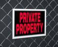 private property sign