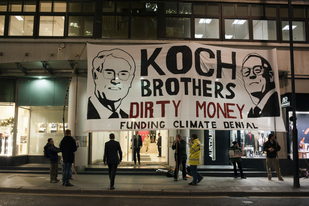 Koch protest