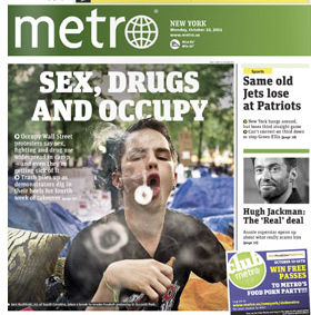 Metro front page