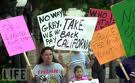 protest during California energy crisis