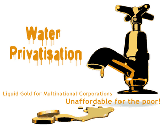 Water Privatisation graphic