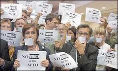 protestors at Doha