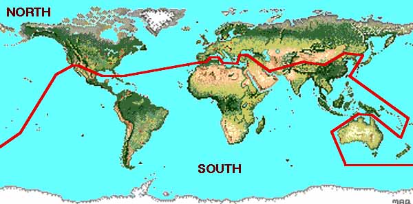 Map of North South Divide