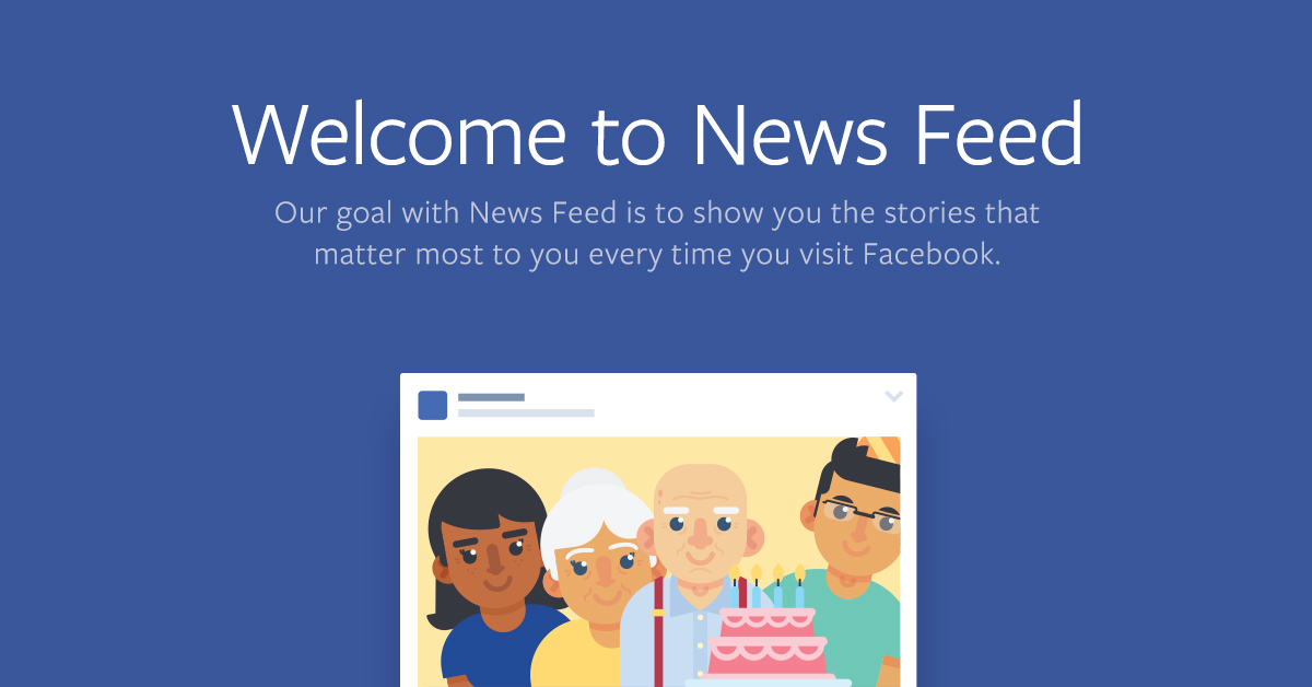 Facebook News Feed welcome