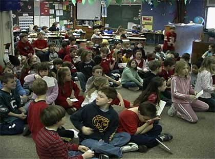 crowded classroom