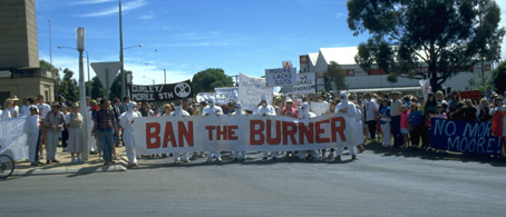 incinerator protest