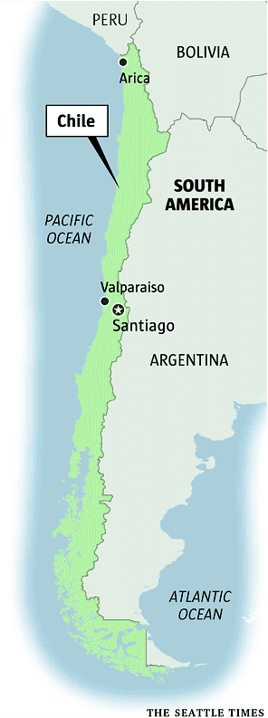 Map of Chile