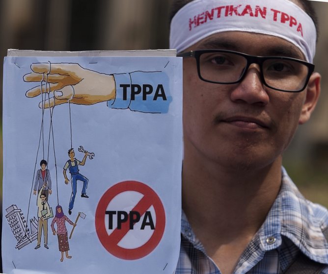 TPP protester